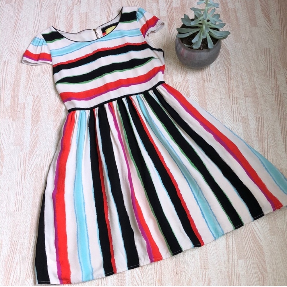 Anthropologie MAEVE Size 4 Striped Peralta Dress